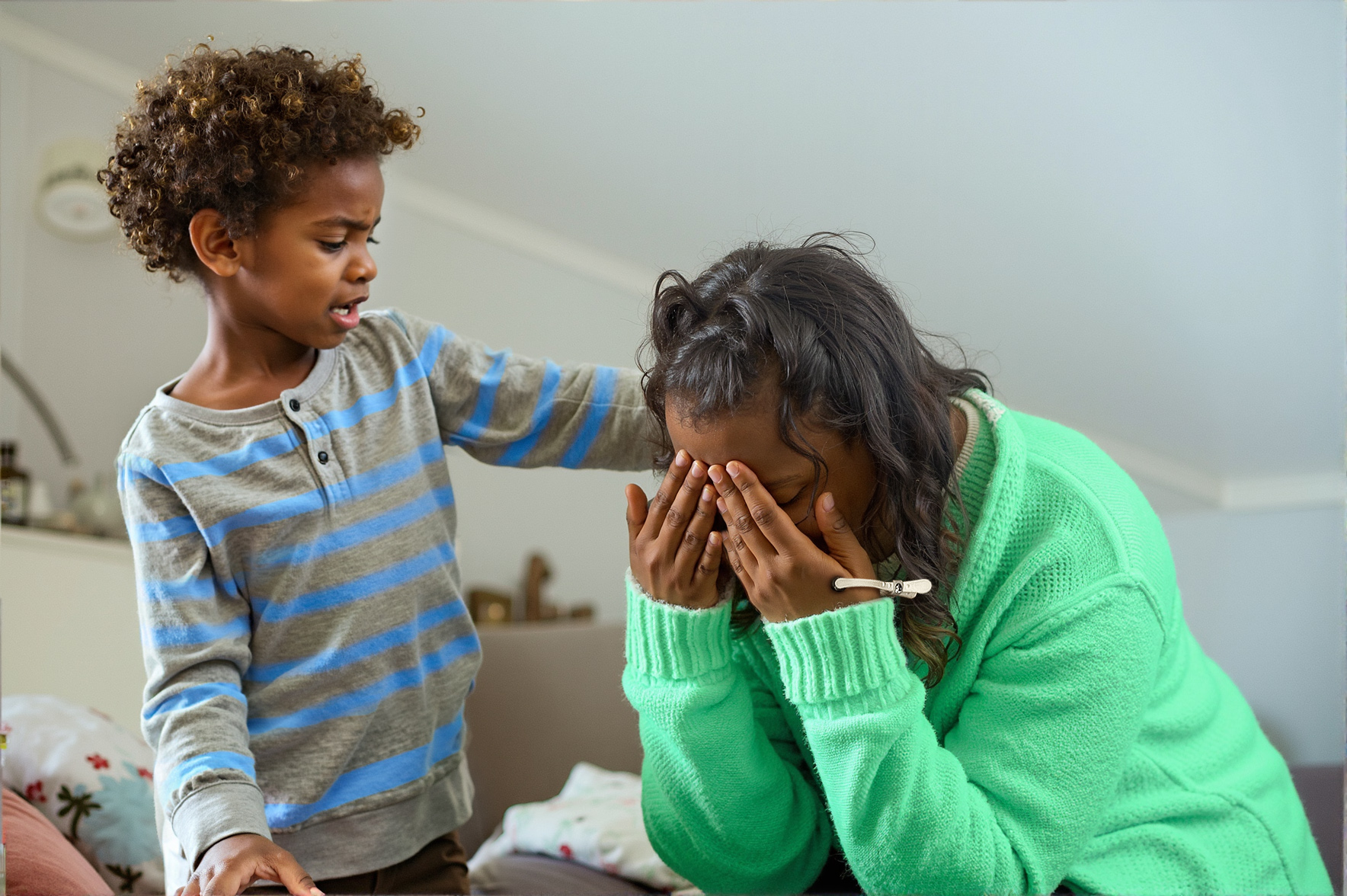 Mother using 4BP for relaxation support